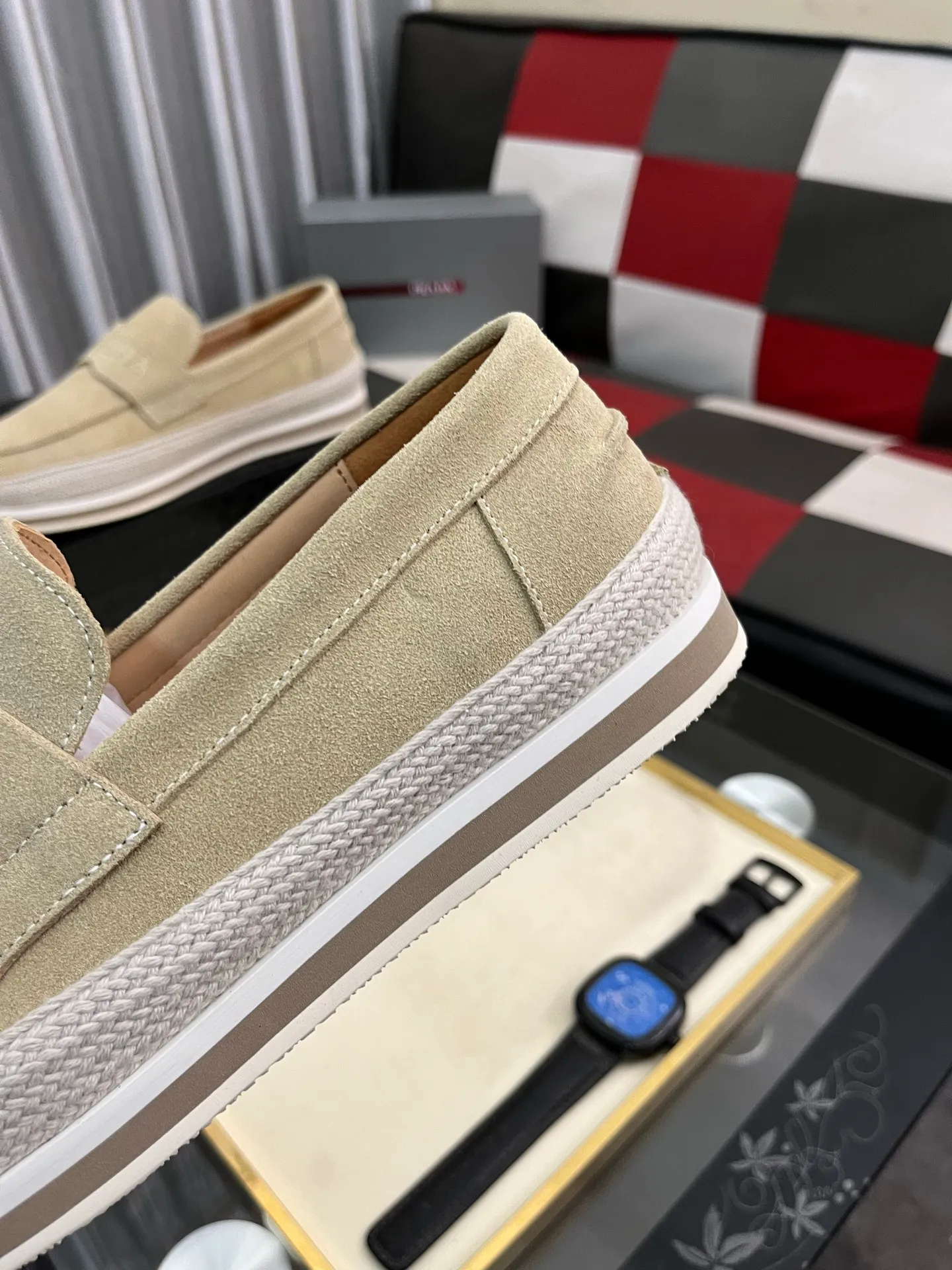 Men's men's shoes 💰458⌚️⌚️prada: new spring and summer casual shoes, sports sneakers, fabric: imported cowhide, lining: original lining, sole: original sole, size: 38-445️⃣color optional